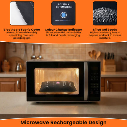 Reusable 1kg Car Dehumidifier Bag with Anti-Slip Dashboard Pad