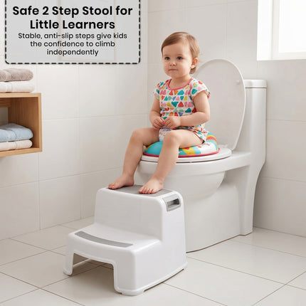 Anti-Slip Double Step Stool for Children - For Potty Training