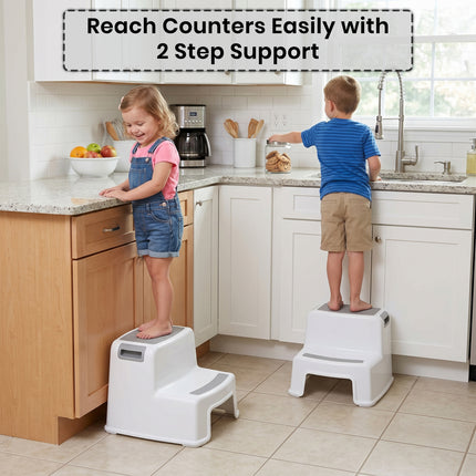 Anti-Slip Double Step Stool for Children - For Potty Training