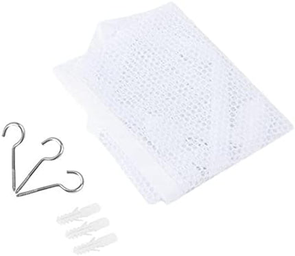 Large Mesh Teddy Hammock with Hooks – Soft Toy Storage Net