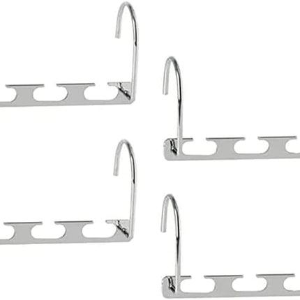 8-Pack Space Saving Metal Hangers – Wardrobe Organiser