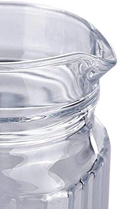 STERUN Glass Jug with Lid – Transparent Fridge Door Pitcher