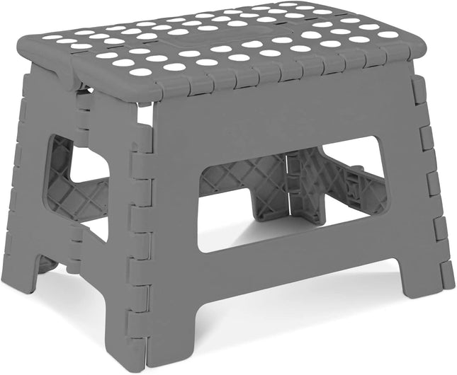 9-Inch Folding Step Stool - Anti-Slip & With Carry Handle