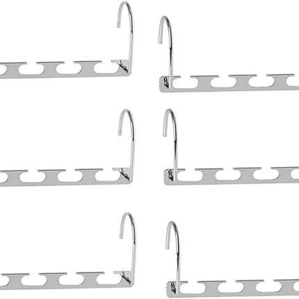 8-Pack Space Saving Metal Hangers – Wardrobe Organiser