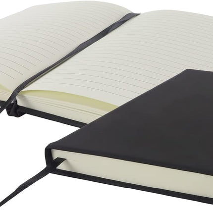 A5 Lined PU Leather Notebook – 240 Pages with Pen Loop