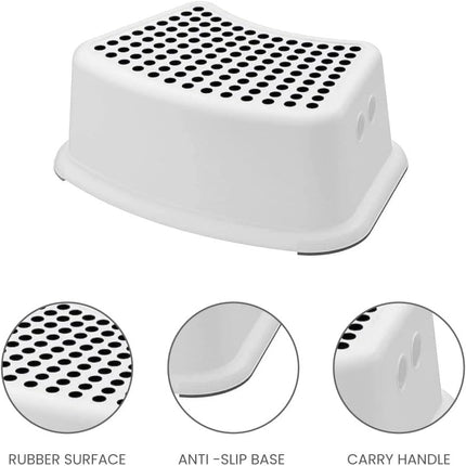 Plastic Toddler Step Stool – Anti-Slip Toilet & Bathroom Step