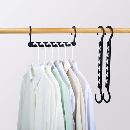 10-Pack Space Saving Clothes Hangers – Wardrobe Organiser