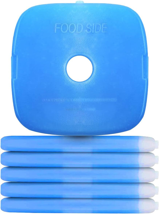 Reusable 6-Pack Freezer Blocks – BPA-Free Easy-Grip Ice Packs