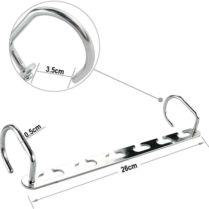 8-Pack Space Saving Metal Hangers – Wardrobe Organiser