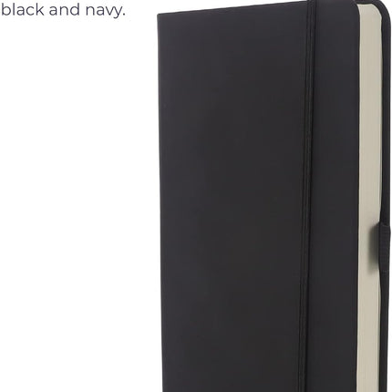 A5 Lined PU Leather Notebook – 240 Pages with Pen Loop