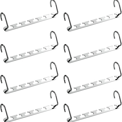 8-Pack Space Saving Metal Hangers – Wardrobe Organiser