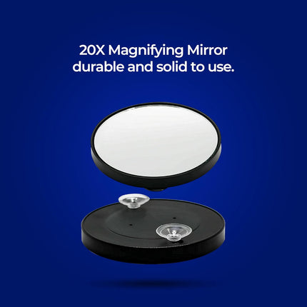 20X Magnifying Suction Mirror – Travel Size Makeup Mirror