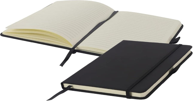 A5 Lined PU Leather Notebook – 160 Pages with Pen Loop