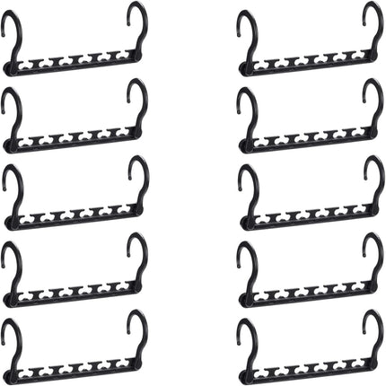 10-Pack Space Saving Clothes Hangers – Wardrobe Organiser