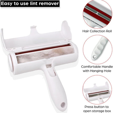 Reusable Pet Hair Remover Roller for Furniture & Clothes