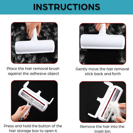 Reusable Pet Hair Remover Roller for Furniture & Clothes