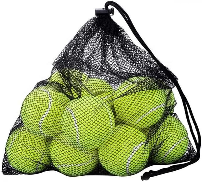 Tennis Balls with Storage Bag, Thick-Walled Durable Balls for Dogs, Tennis & Cricket