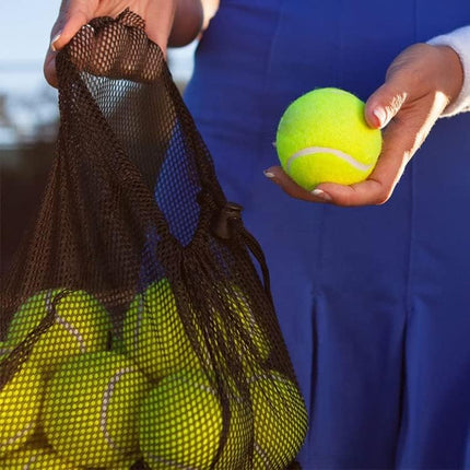 Tennis Balls with Storage Bag, Thick-Walled Durable Balls for Dogs, Tennis & Cricket
