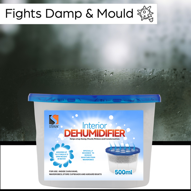 500ml Interior Dehumidifier – Disposable Moisture Absorber