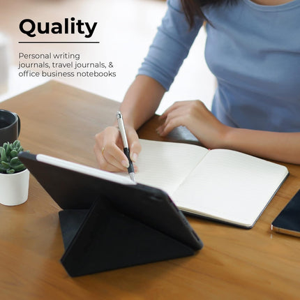 A5 Lined PU Leather Notebook – 240 Pages with Pen Loop