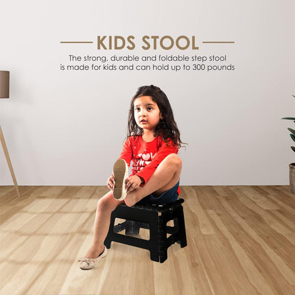 9-Inch Folding Step Stool - Anti-Slip & With Carry Handle