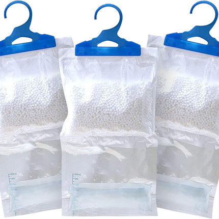Hanging Wardrobe Dehumidifier Bags - Leak Proof