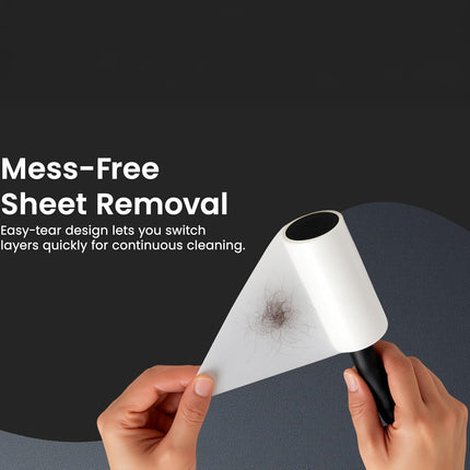 Lint Roller & Refills Set with Extra Sticky Sheets and Handle