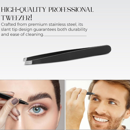 10X Magnifying Mirror & Tweezer Set – Compact Travel Design