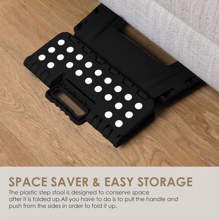 9-Inch Folding Step Stool - Anti-Slip & With Carry Handle