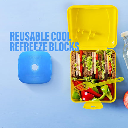 Reusable 6-Pack Freezer Blocks – BPA-Free Easy-Grip Ice Packs