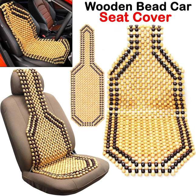 Wooden Beaded Seat Cushion – Massage Cover for Cars & Vans