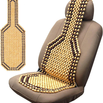 Wooden Beaded Seat Cushion – Massage Cover for Cars & Vans
