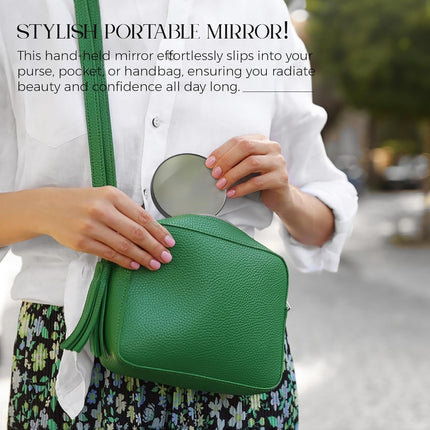 20X Magnifying Mirror & Tweezer Set – Compact Travel Design
