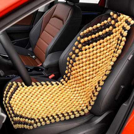 Wooden Beaded Seat Cushion – Massage Cover for Cars & Vans