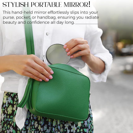 10X Magnifying Mirror & Tweezer Set – Compact Travel Design