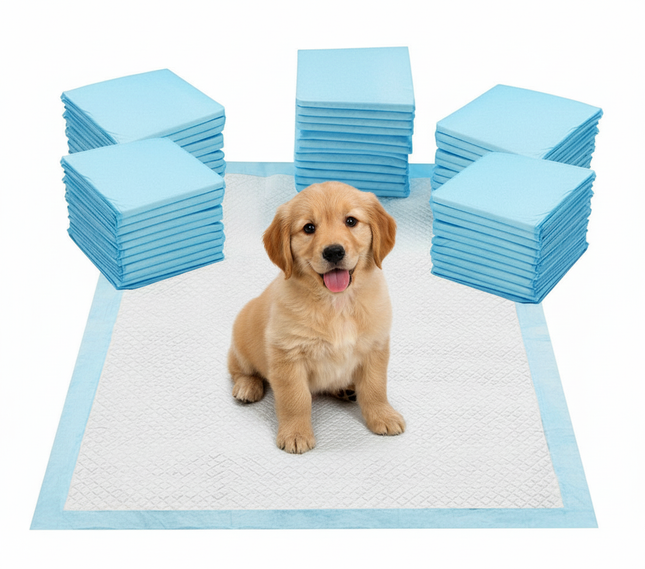 Heavy Duty Puppy Training Pads 60x60cm - Leak-Proof & Anti-Slip
