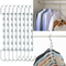 8-Pack Space Saving Metal Hangers – Wardrobe Organiser