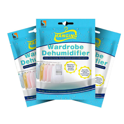 Hanging Wardrobe Dehumidifier Bags - Leak Proof